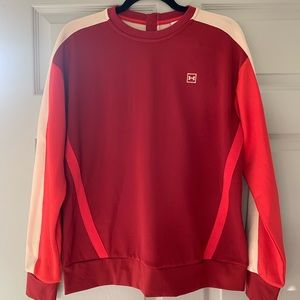 NWT UNDER ARMOUR Woman’s Exclusive Collection Red Back Zip pullover, Size S